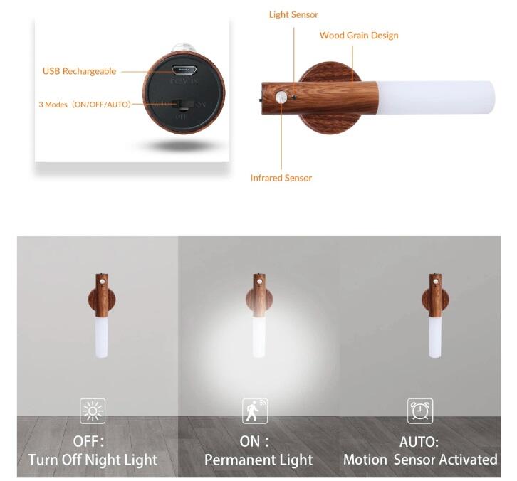 Luz LED Magnética con Sensor | Iluminación Inteligente Automática